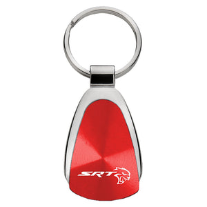Dodge SRT Hellcat Keychain & Keyring - Red Teardrop (KCRED.SRTH)