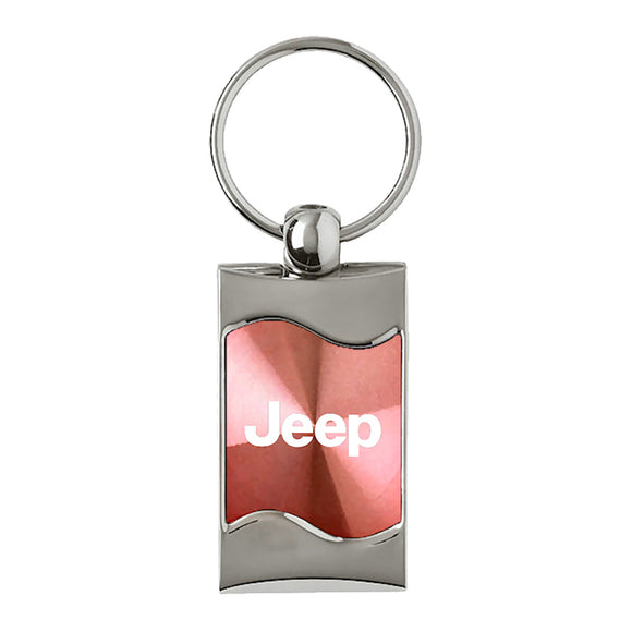 Jeep Keychain & Keyring -Pink Wave (KC3075.JEE.PNK)