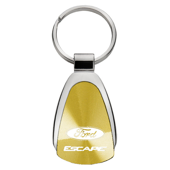 Ford Escape Keychain & Keyring - Gold Teardrop (KCGOLD.XCA)