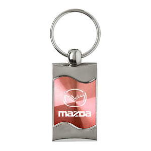 Mazda Keychain & Keyring - Pink Wave (KC3075.MAZ.PNK)