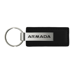 Nissan Armada Keychain & Keyring - Premium Black Leather (KC1540.ARM)