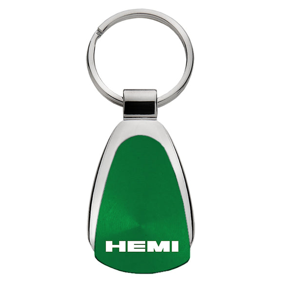 Dodge Hemi Keychain & Keyring - Green Teardrop (KCGR.HEM)