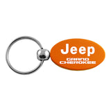 Jeep Grand Cherokee Keychain & Keyring - Orange Oval (KC1340.GRA.ORA)