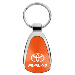 Toyota RAV4 Keychain & Keyring - Orange Teardrop (KCORA.RAV)