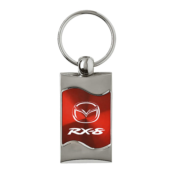 Mazda RX-8 Keychain & Keyring - Red Wave (KC3075.RX8.RED)