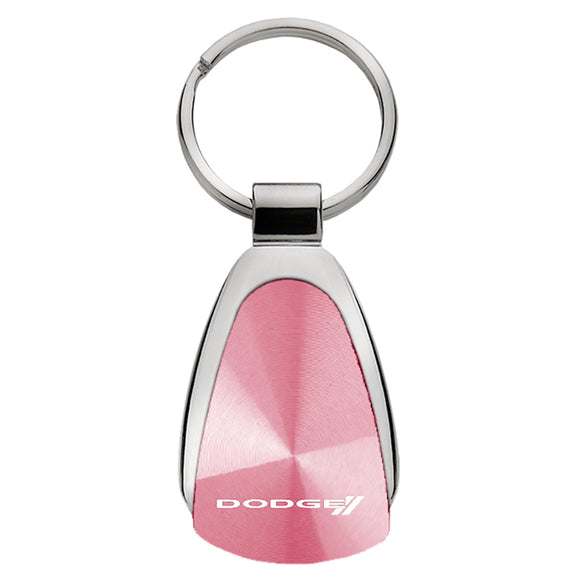 Dodge Stripe Pink Teardrop Keychain & Keyring (KCPNK.DODS)