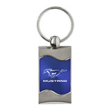 Ford Mustang Keychain & Keyring - Blue Wave (KC3075.MUS.BLU)