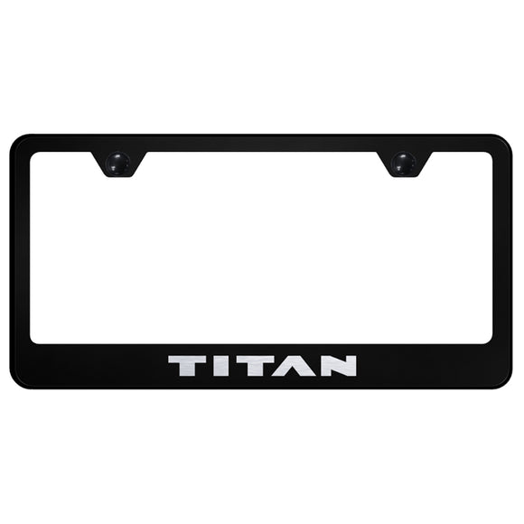 Nissan Titan Black License Plate Frame (LF.TIT.EB)