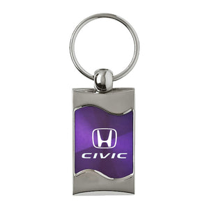Honda Civic Keychain & Keyring - Purple Wave (KC3075.CIV.PUR)