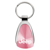 Jeep Keychain & Keyring - Pink Teardrop (KCPNK.JEE)