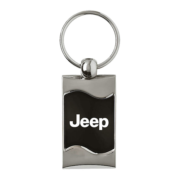 Jeep Keychain & Keyring - Black Wave (KC3075.JEE.BLK)