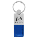 Mazda Miata MX-5 Keychain & Keyring - Duo Premium Blue Leather (KC1740.MIA.BLU)