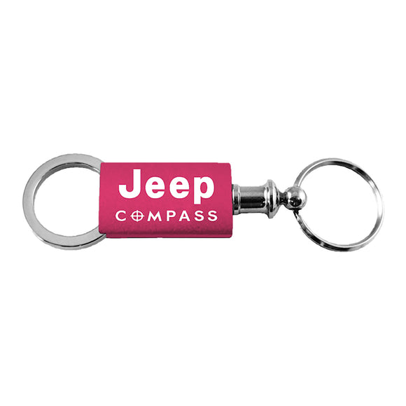 Jeep Compass Keychain & Keyring - Pink Valet (KC3718.CMP.PNK)