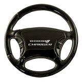 Dodge Charger Keychain & Keyring - Black Steering Wheel (KC3019.CHG)