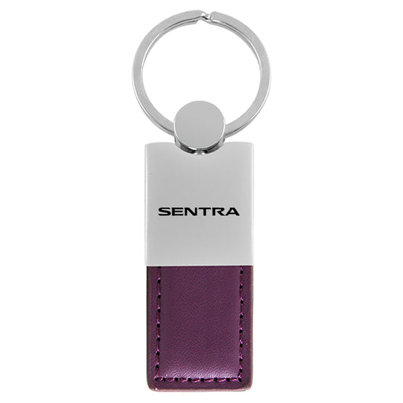 Nissan Sentra Keychain & Keyring - Duo Premium Purple Leather (KC1740.SEN.PUR)