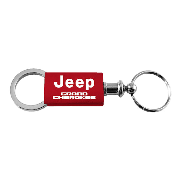 Jeep Grand Cherokee Keychain & Keyring - Red Valet (KC3718.GRA.RED)