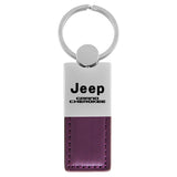 Jeep Grand Cherokee Keychain & Keyring - Duo Premium Purple Leather (KC1740.GRA.PUR)