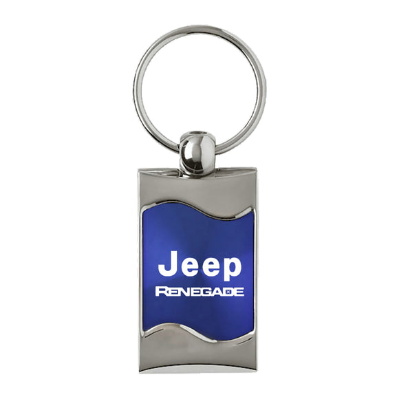 Jeep Renegade Keychain & Keyring - Blue Wave (KC3075.RENE.BLU)