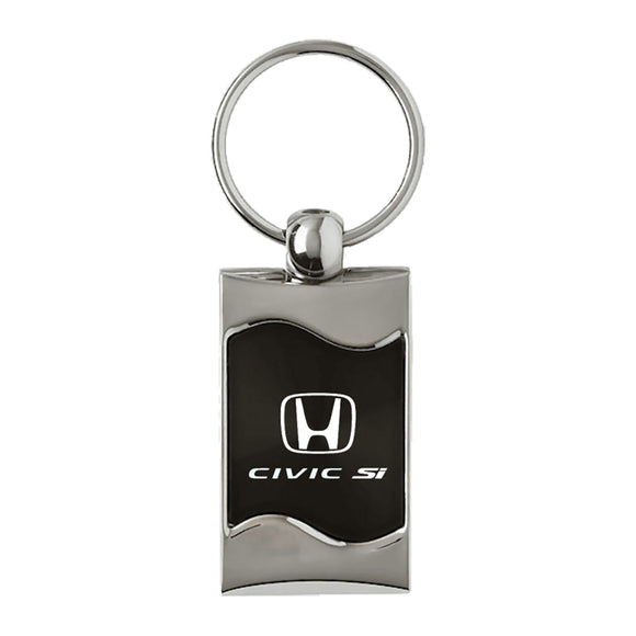Honda Civic SI Keychain & Keyring - Black Wave (KC3075.CSI.BLK)