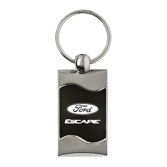 Ford Escape Keychain & Keyring - Black Wave (KC3075.XCA.BLK)