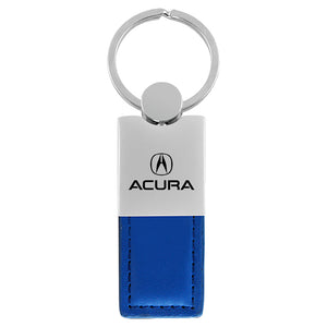 Acura Keychain & Keyring - Duo Premium Blue Leather (KC1740.ACU.BLU)