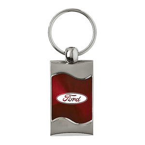 Ford Keychain & Keyring - Burgundy Wave (KC3075.FOR.BUR)