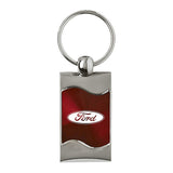 Ford Keychain & Keyring - Burgundy Wave (KC3075.FOR.BUR)