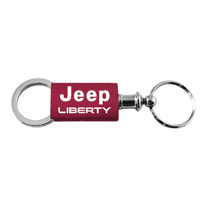 Jeep Liberty Keychain & Keyring - Burgundy Valet (KC3718.LIB.BUR)