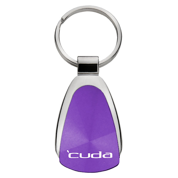 Plymouth Cuda Keychain & Keyring - Purple Teardrop (KCPUR.CUDA)