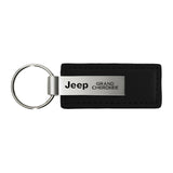 Jeep Grand Cherokee Keychain & Keyring - Premium Leather (KC1540.GRA)
