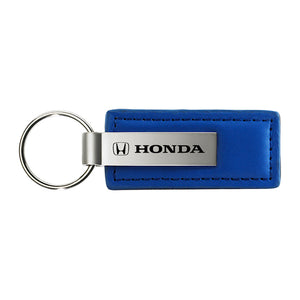 Honda Keychain & Keyring - Blue Premium Leather (KC1543.HON)