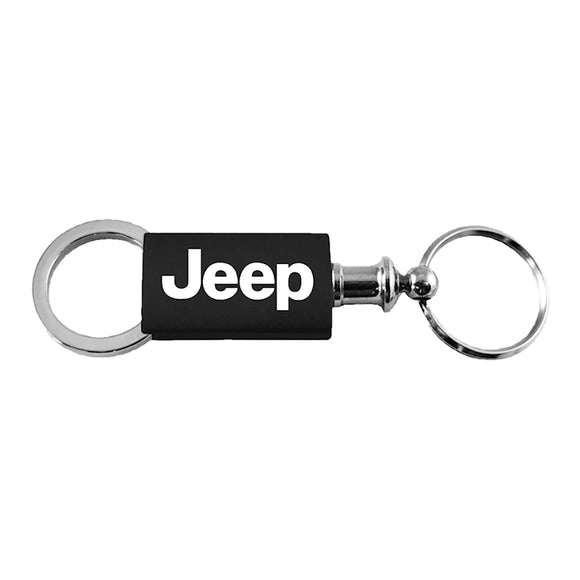 Jeep Keychain & Keyring - Black Valet (KC3718.JEE.BLK)