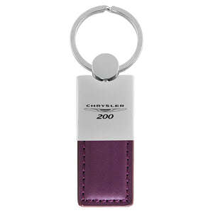 Chrysler 200 Keychain & Keyring - Duo Premium Purple Leather (KC1740.200.PUR)