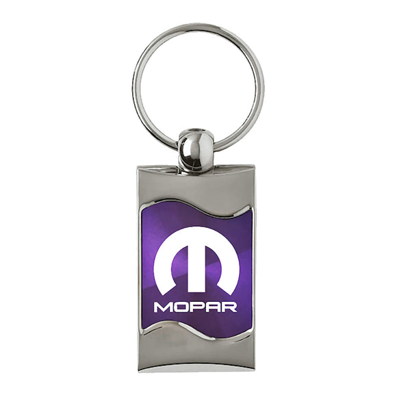 Mopar Keychain & Keyring - Purple Wave (KC3075.MOP.PUR)