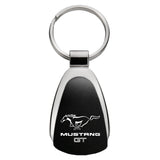 Ford Mustang GT Keychain & Keyring - Black Teardrop (KCK.MGT)