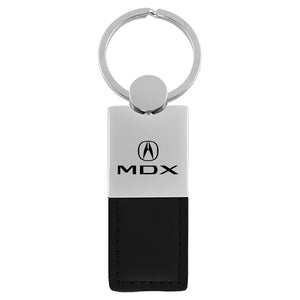 Acura MDX Keychain & Keyring - Duo Premium Black Leather (KC1740.MDX.BLK)