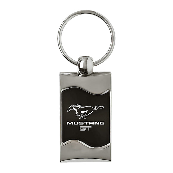 Ford Mustang GT Keychain & Keyring - Black Wave (KC3075.MGT.BLK)