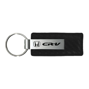 Honda CR-V Keychain & Keyring - Carbon Fiber Texture Leather (KC1550.CRV)