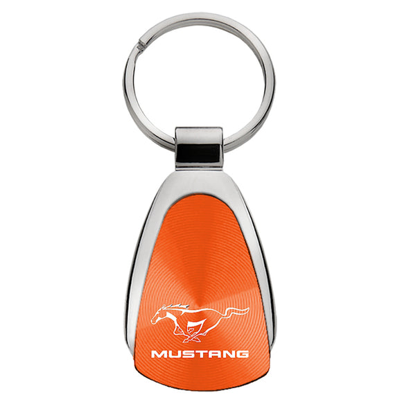 Ford Mustang Keychain & Keyring - Orange Teardrop (KCORA.MUS)