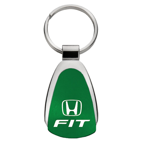 Honda Fit Keychain & Keyring - Green Teardrop (KCGR.FIT)