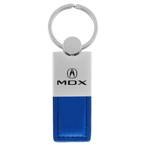 Acura MDX Keychain & Keyring - Duo Premium Blue Leather (KC1740.MDX.BLU)