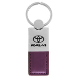 Toyota RAV4 Keychain & Keyring - Duo Premium Purple Leather (KC1740.RAV.PUR)