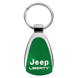 Jeep Liberty Keychain & Keyring - Green Teardrop (KCGR.LIB)
